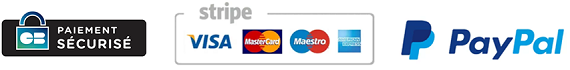 Paiement sécurisé via Stripe et Paypal